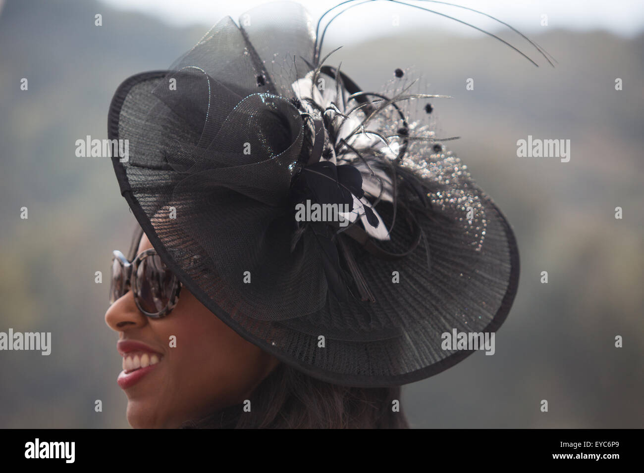 fancy black hat