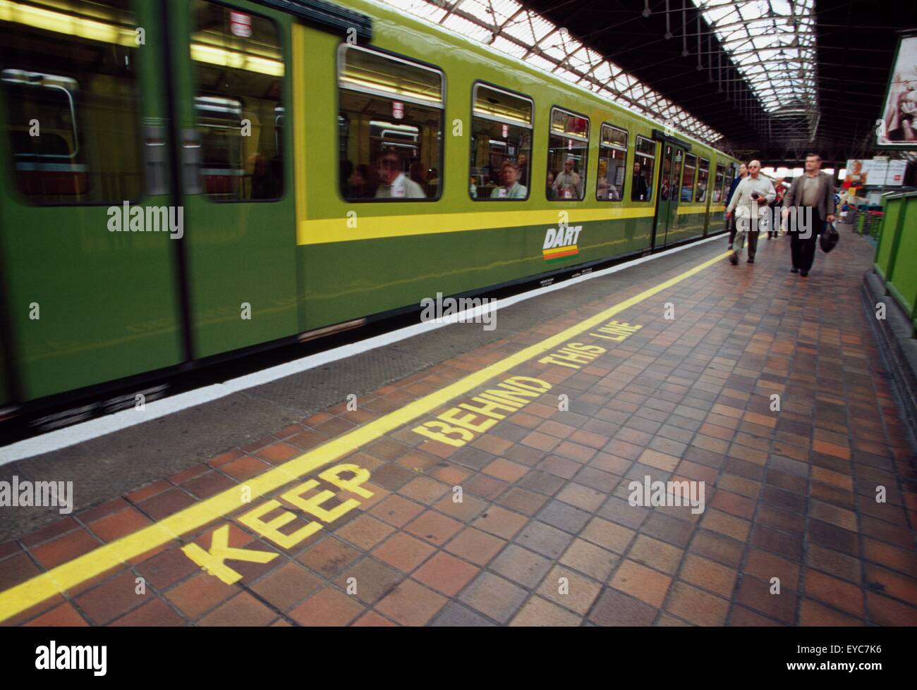 Pearse Station, Dublin, Ireland; Dart Train Station Platform Stock Photo -  Alamy