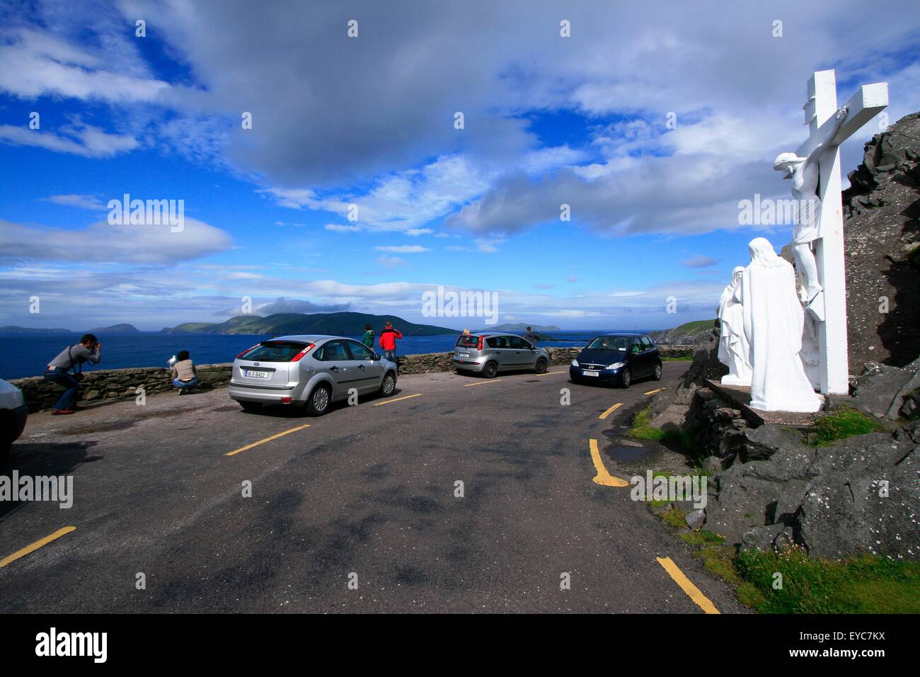 Slea Head, Dingle Peninsula, County Kerry, Ireland; Roadside Crucifix