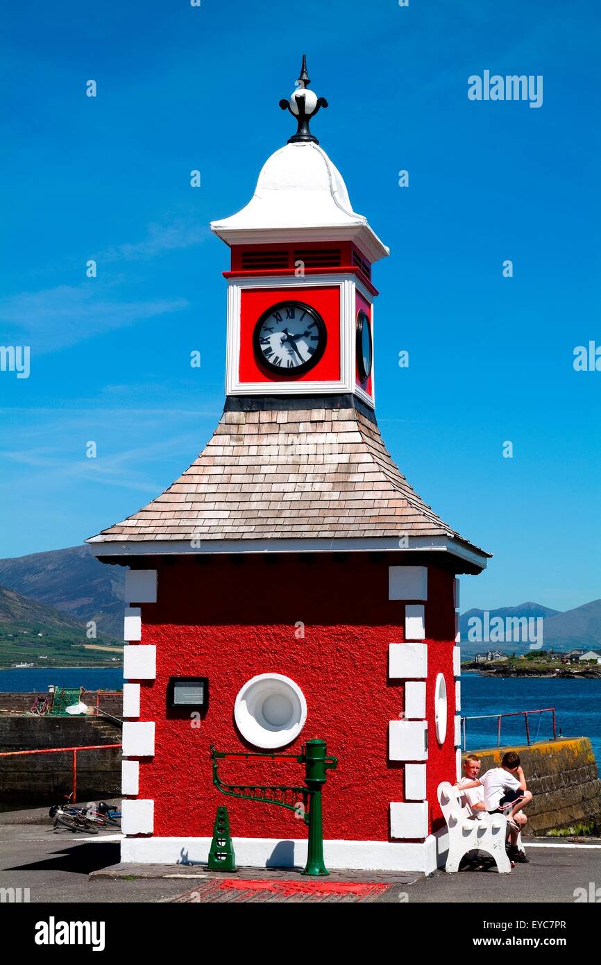 Knightstown, Valentia Island, County Kerry, Ireland; Coastal Clock