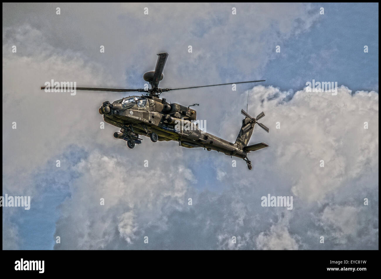 AH 64 Apache Gunship helicopter taken at the royal International Air ...