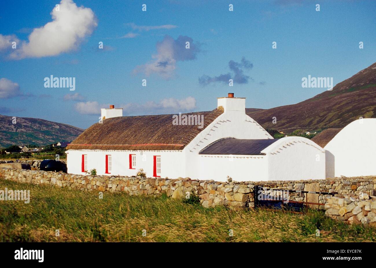 Traditional Thatched Cottage Inishowen Peninsula County Donegal
