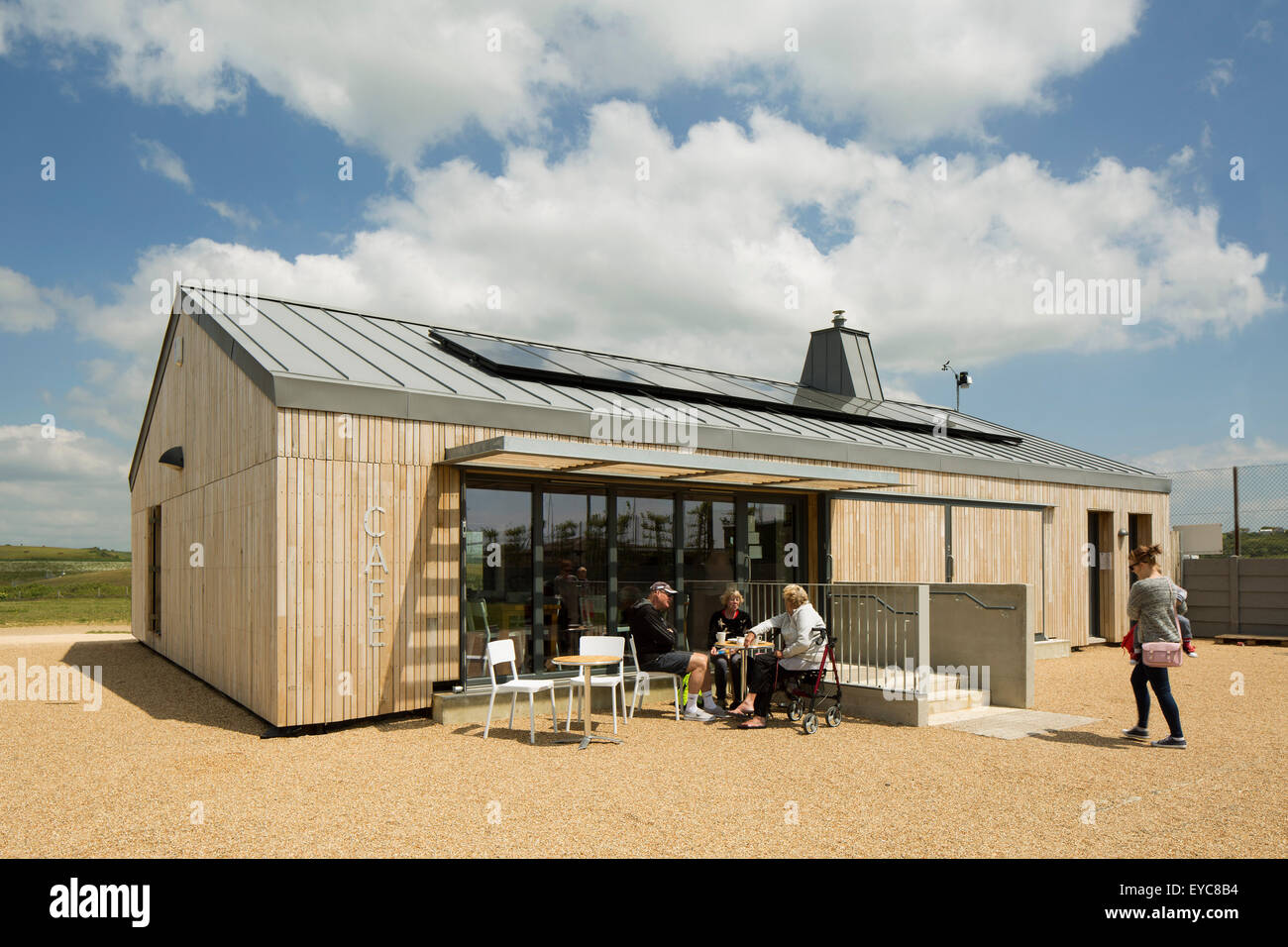 View of south facade of Cafe. Peacehaven Gateway Cafe, Peacehaven
