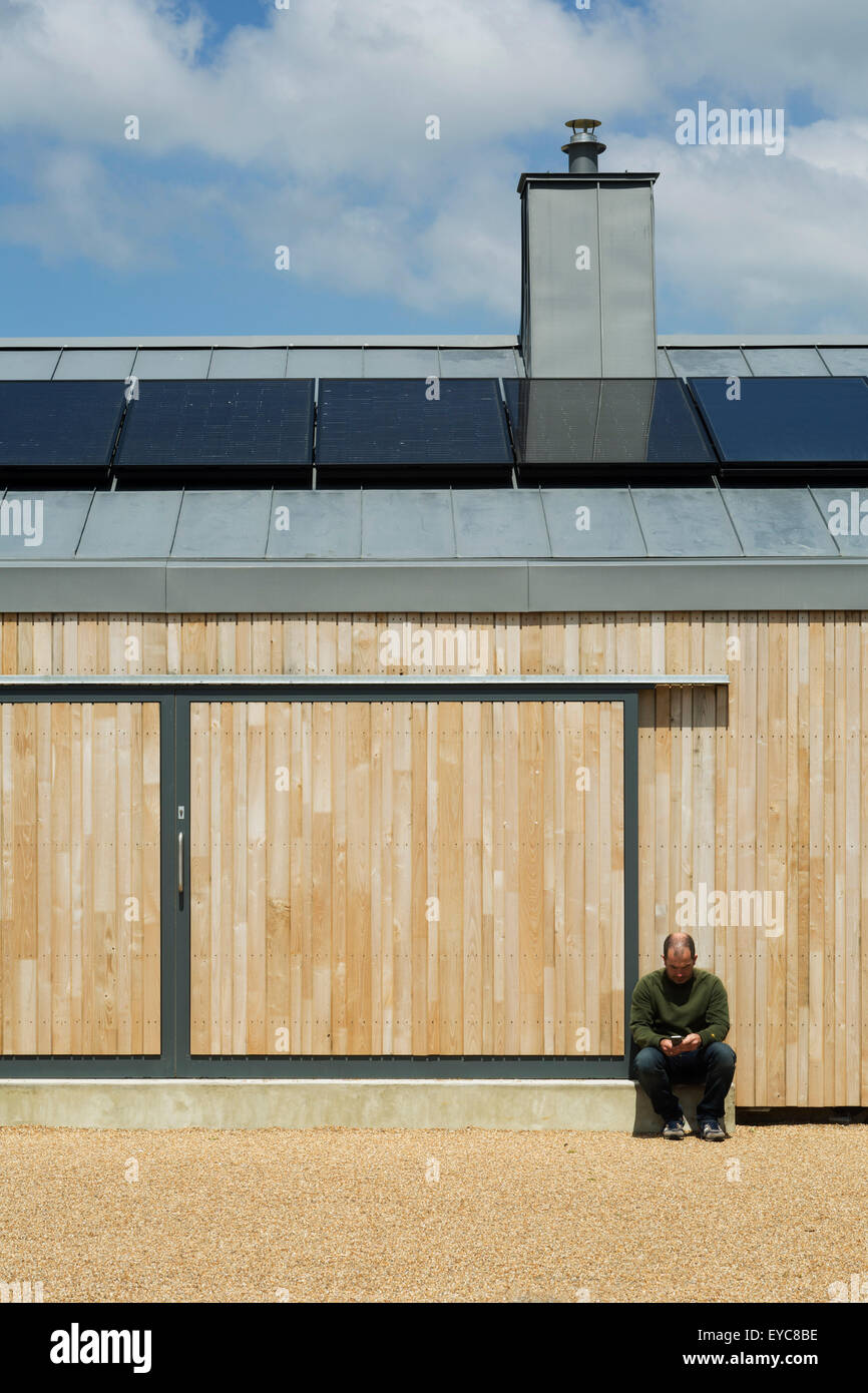 Detail View of south facade of Cafe. Peacehaven Gateway Cafe