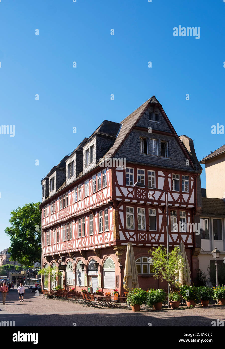 Haus Wertheym, oldest restaurant in Frankfurt, historic centre, Frankfurt am Main, Hesse, Germany Stock Photo