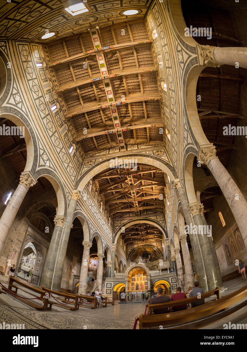 Interior of San Miniato al Monte. Florence, Italy. Stock Photo