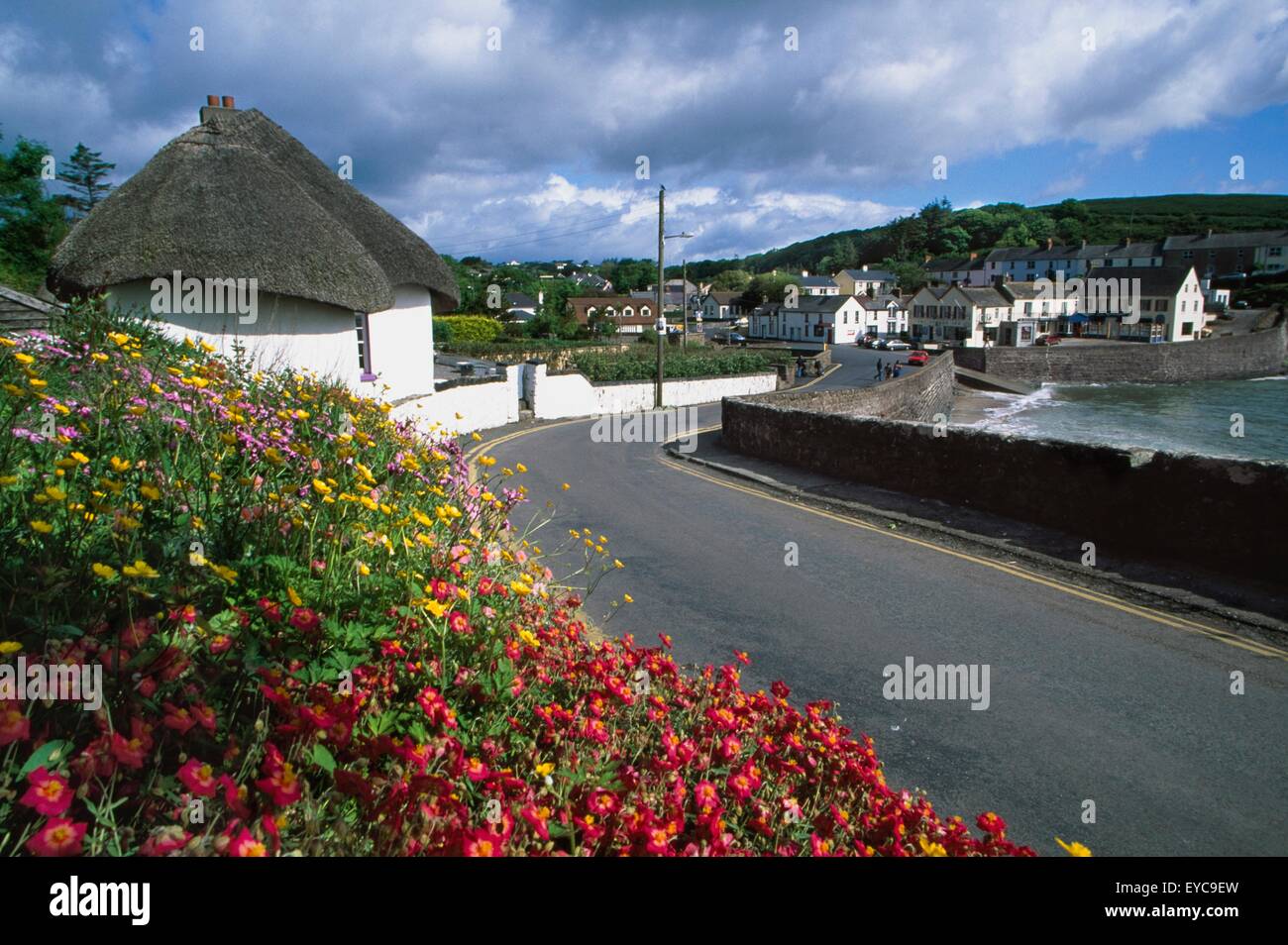 Dunmore East, County Waterford, Ireland; Road Through Irish Village Stock Photo Alamy Dunmore East, County Waterford, Ireland; Road Through Irish Village Stock Photo Alamy
