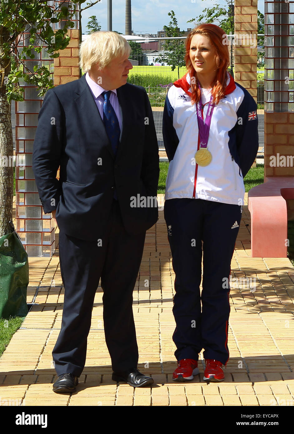 Mayor of London Boris Johnson MP plants the final tree in the Olympic ...