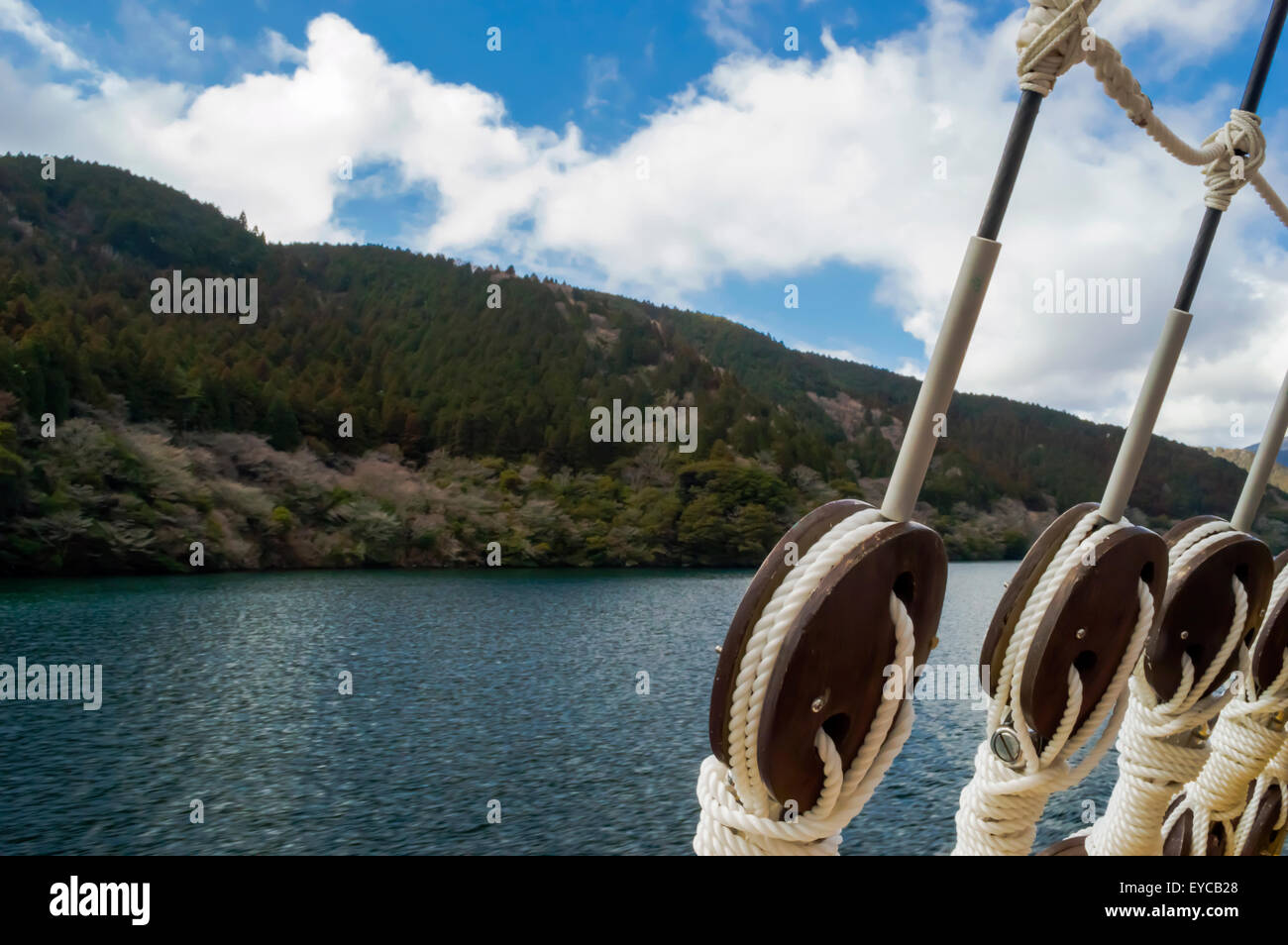 Cable Winch of Sailing Ship Stock Photo Alamy