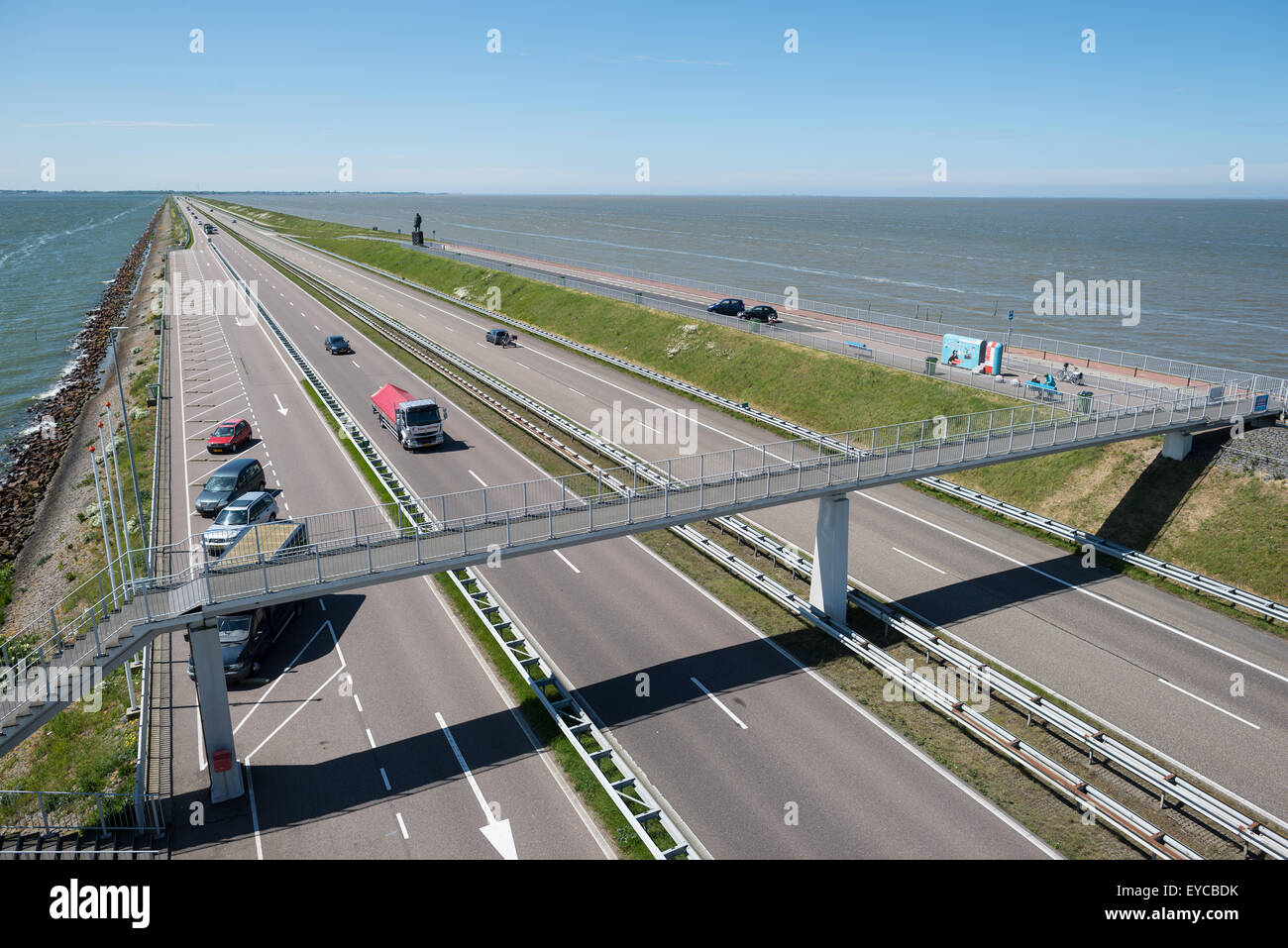 Den Oever, Netherlands, view from the monument on the Afsluitdijk Stock  Photo - Alamy