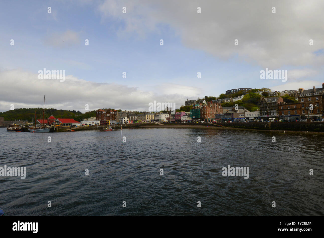 Oben Scotland with McCaig's tower in the background Stock Photo - Alamy