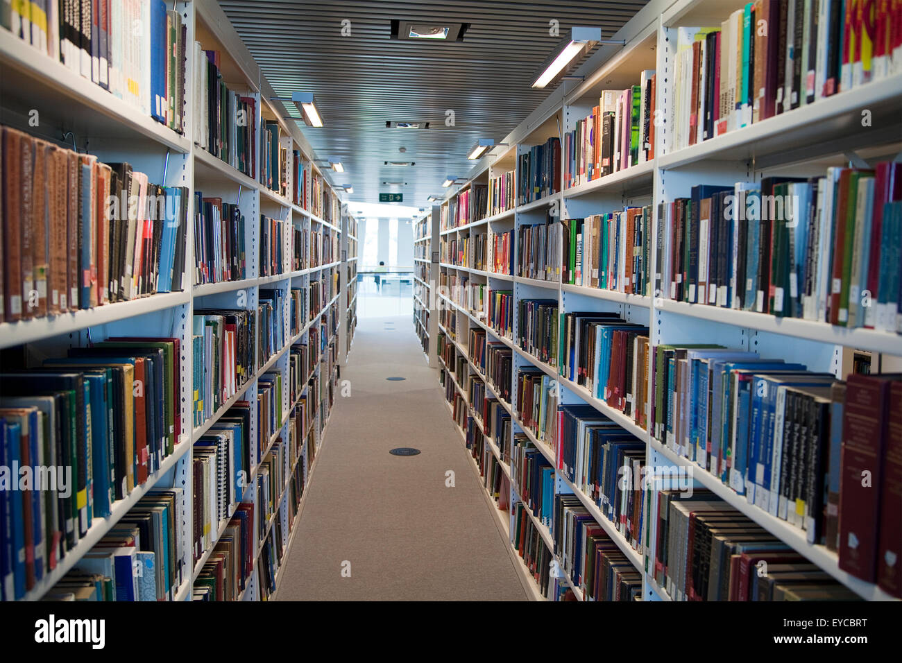 Interior Of A Library With Book Racks Editorial Photo Image Of