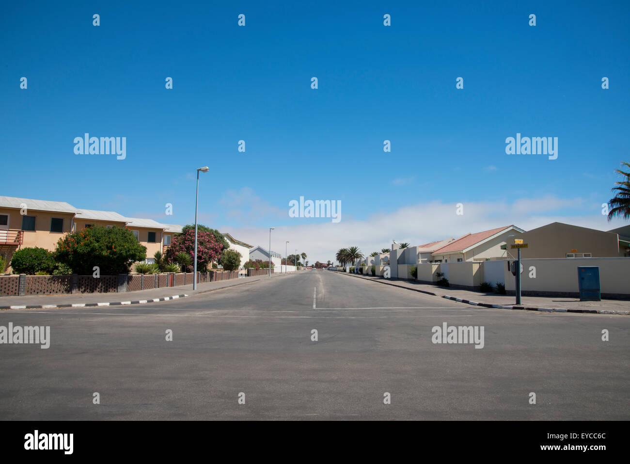 Walvis Bay, Namibia Africa residential homes Stock Photo