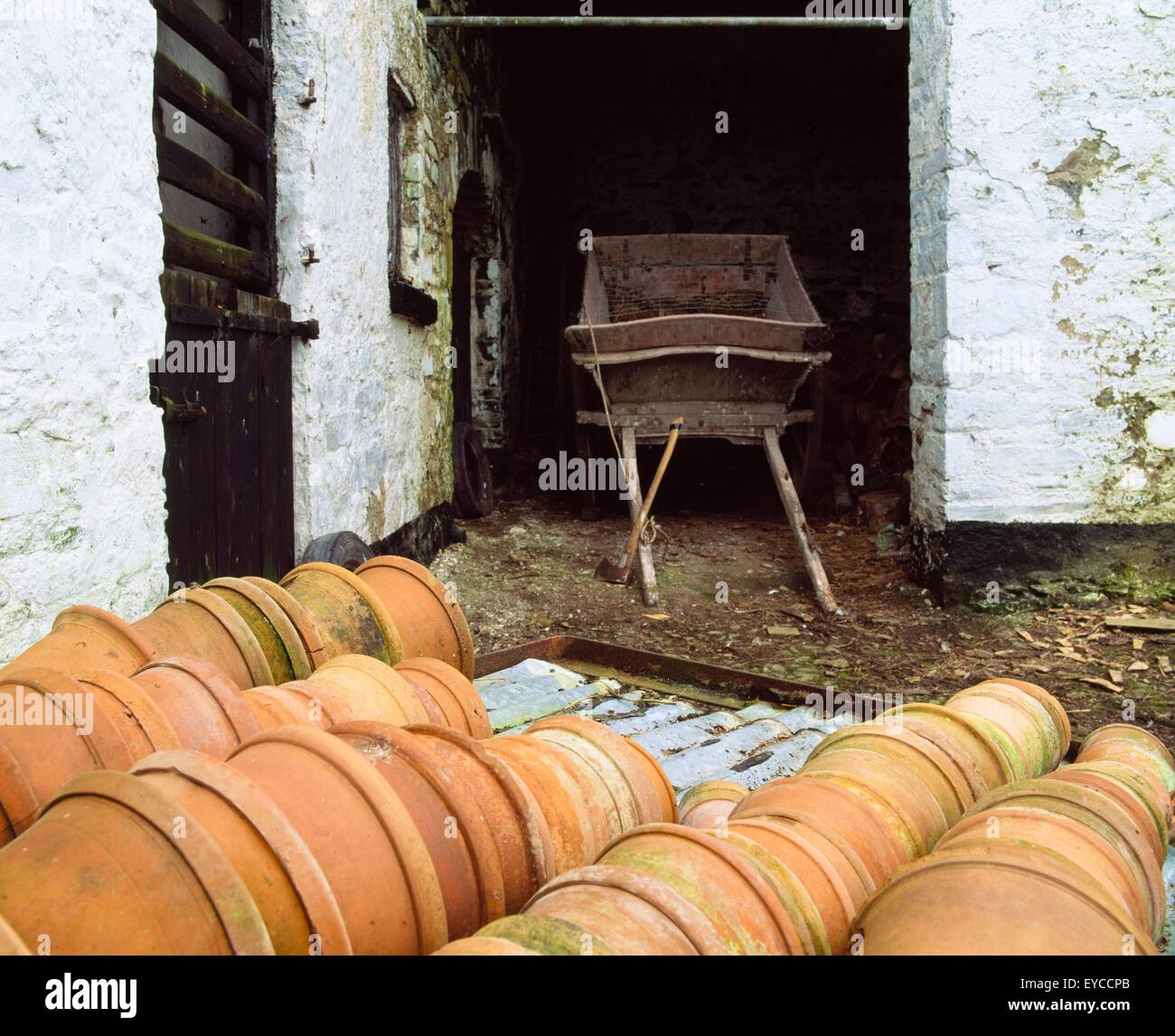 Terracotta Pots, Lakeview, Co Cavan, Ireland Stock Photo Alamy