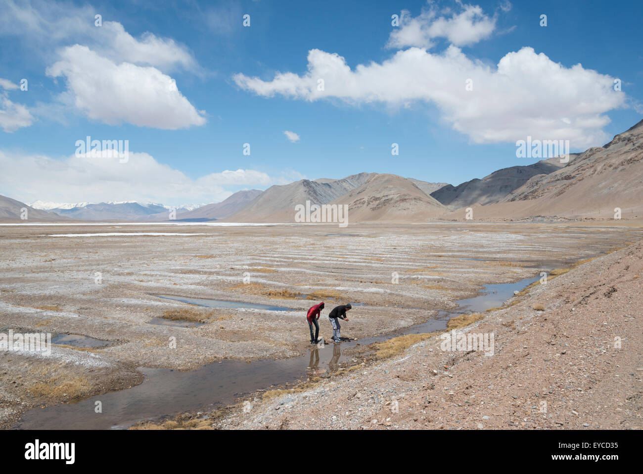 The Pamir Highway. Tajikistan. Central Asia. Stock Photo