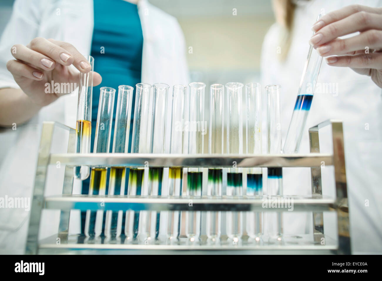Sample holder in laboratory Stock Photo Alamy
