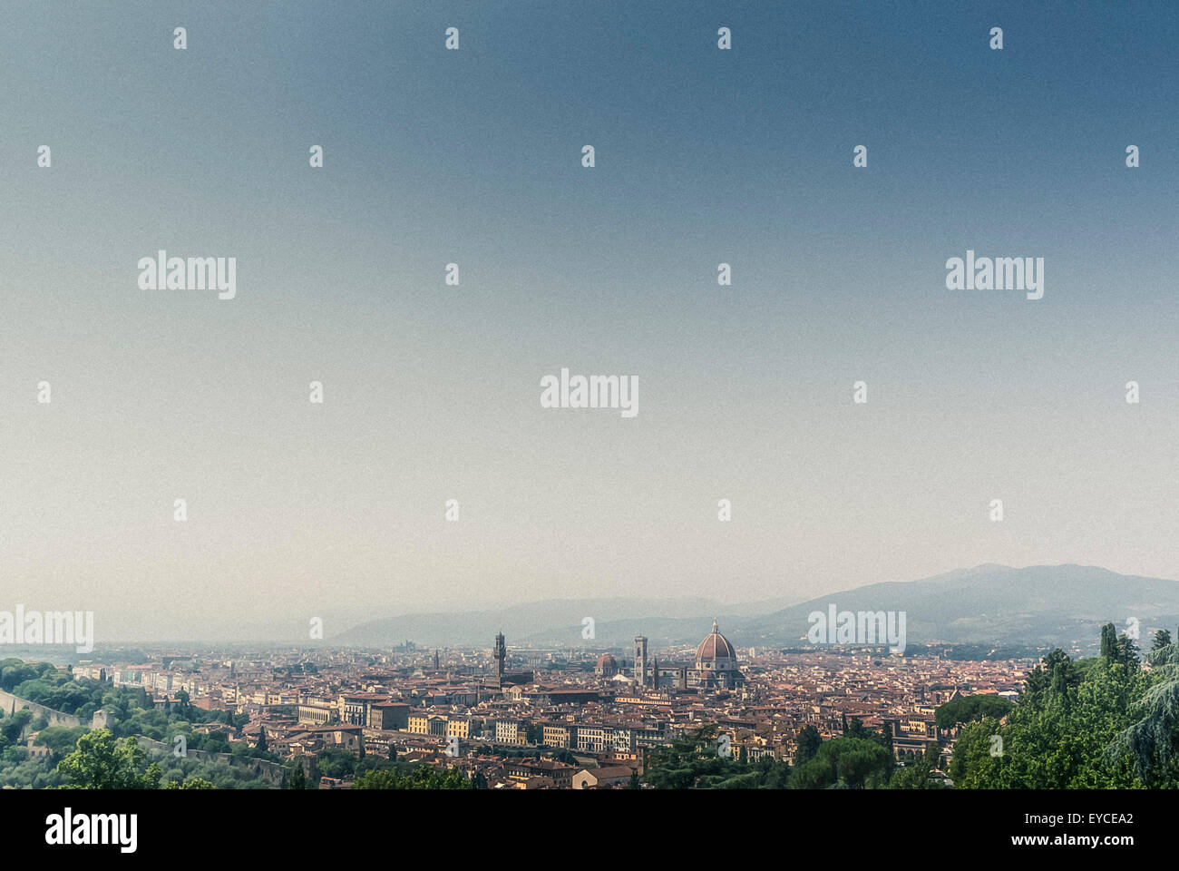 Florence Cathedral or Duomo with dome designed by Filippo Brunelleschi ...