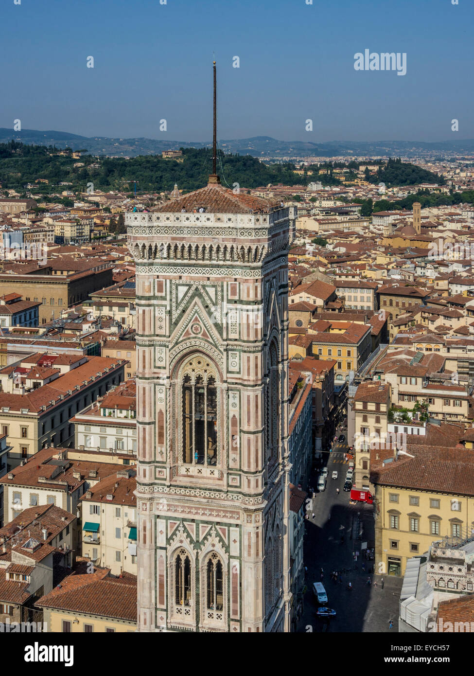Giotto's Campanile or bell tower, part of Florence Cathedral or duomo. Florence. Italy. Stock Photo