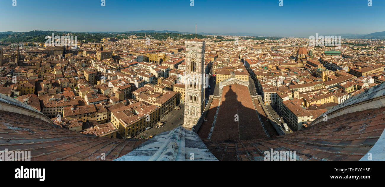 Giotto's Campanile or bell tower, part of Florence Cathedral or duomo. Florence. Italy. Stock Photo