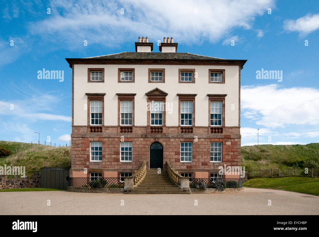 Gunsgreen House in the fishing port of Eyemouth on the South East coast
