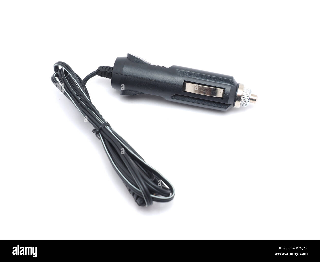 an adapter for car cigarette lighter on a white background Stock Photo