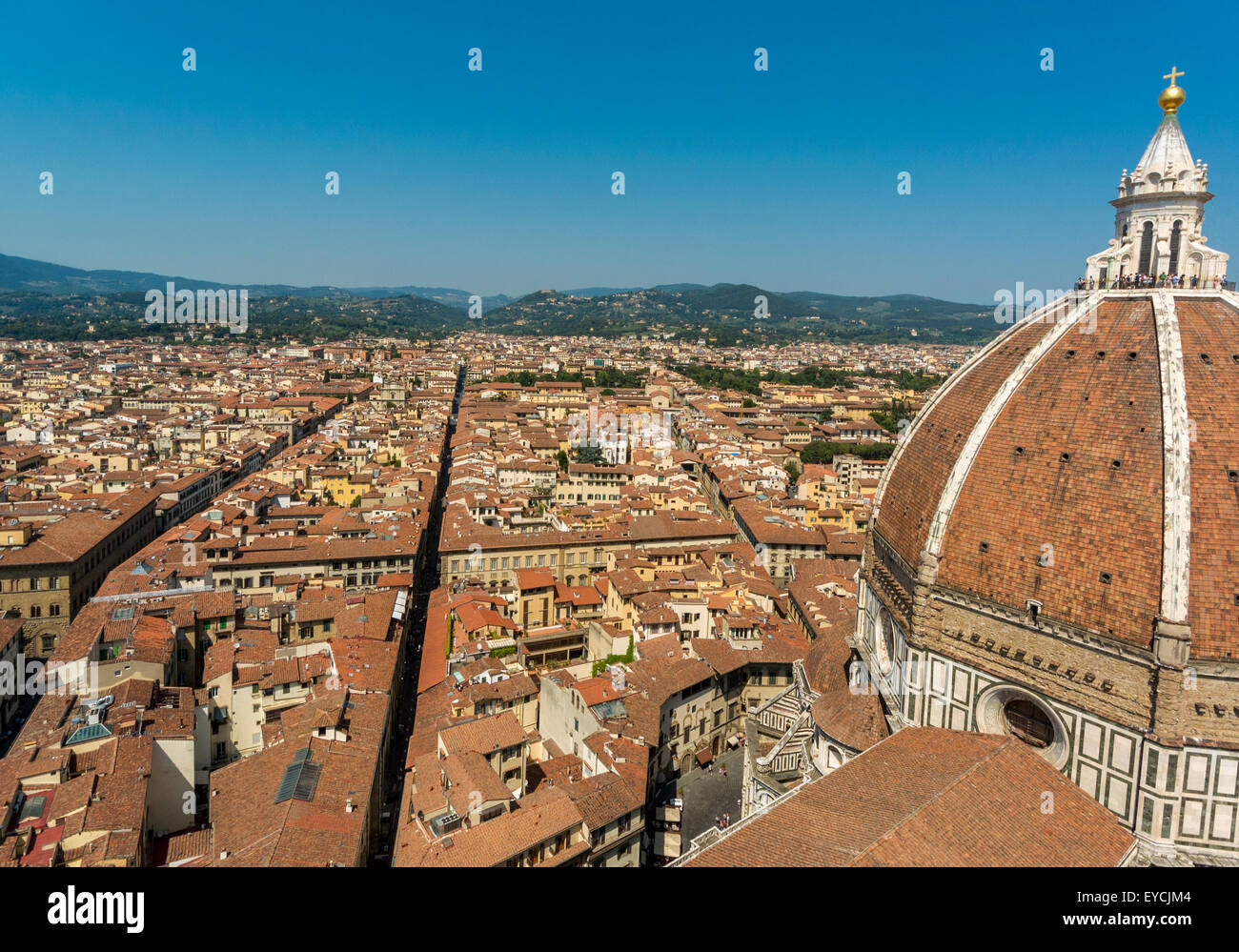 Florence Cathedral or Duomo dome designed by Filippo Brunelleschi ...