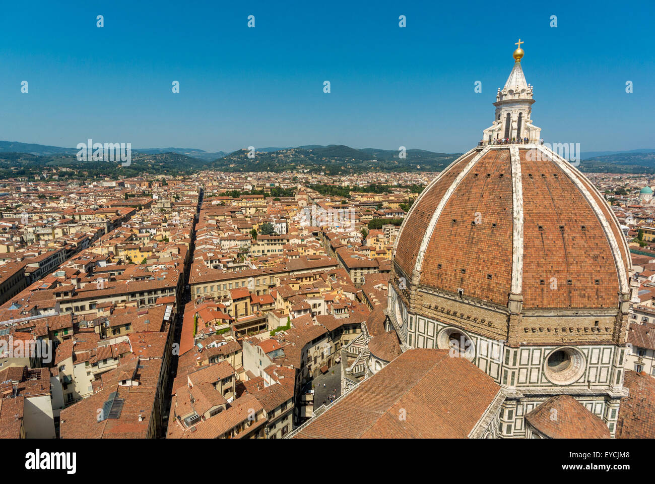 Florence Cathedral or Duomo dome designed by Filippo Brunelleschi ...
