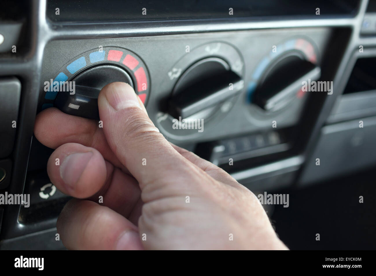 Car Heater Setting Stock Photo Alamy