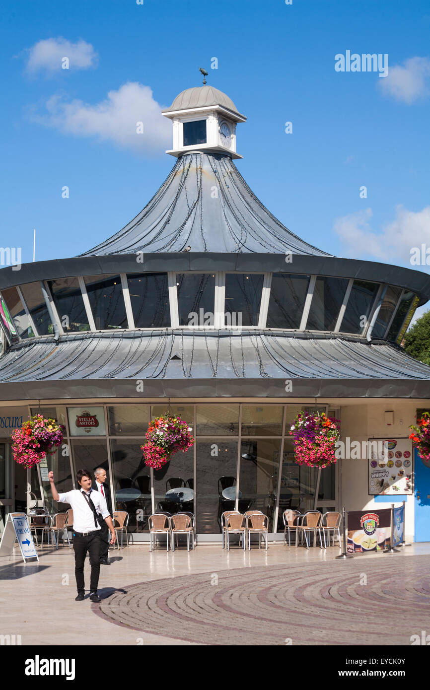 Obscura Cafe at Bournemouth Square, Dorset in July Stock Photo