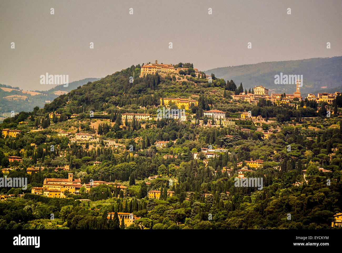 Countryside on the outskirts of Florence, Tuscany, Italy. Stock Photo