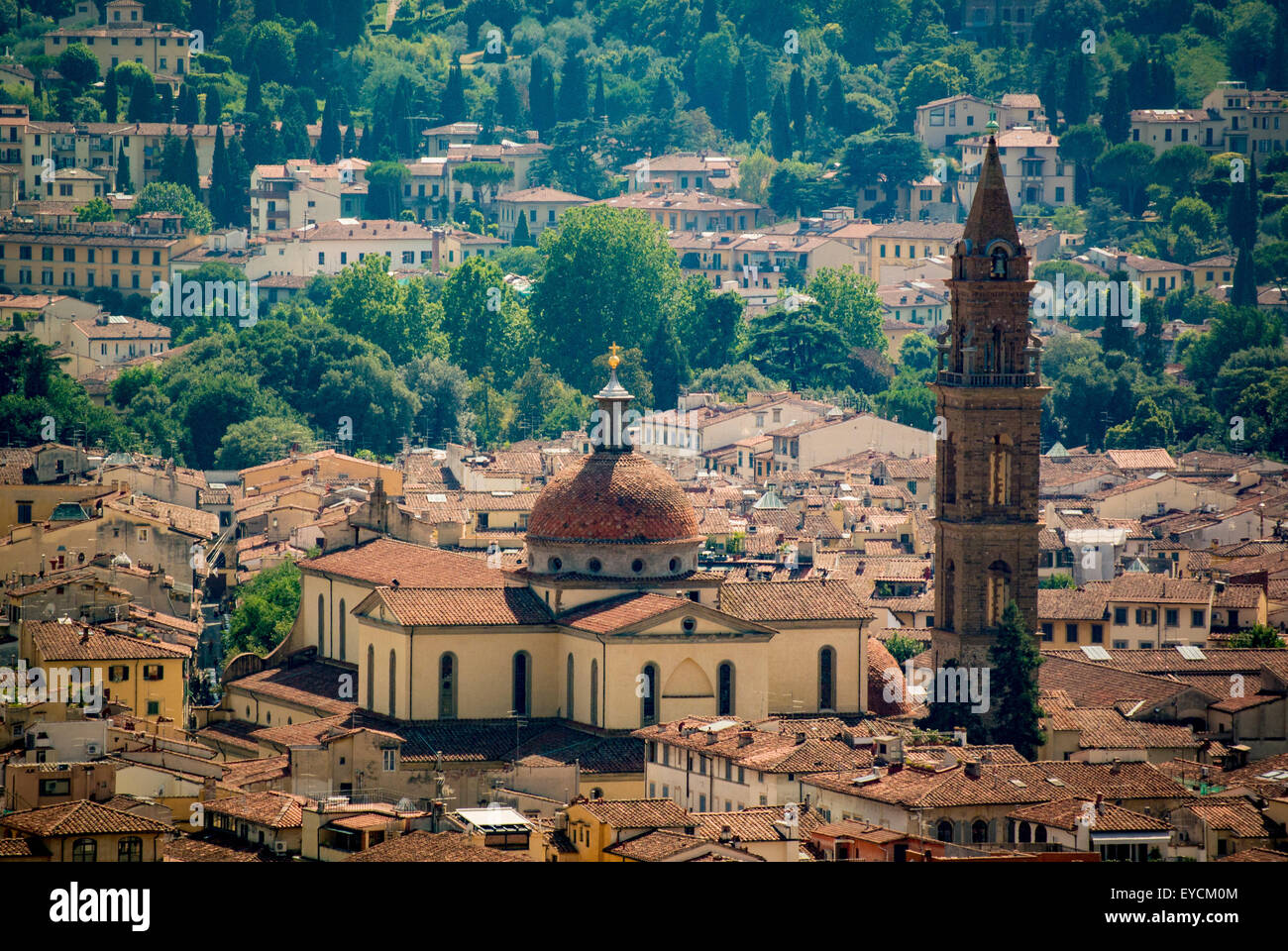 The Basilica of Santa Maria del Santo Spirito. Florence, Italy. Stock Photo