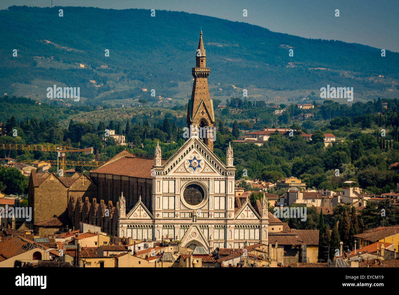 Buried place of Michelangelo and Galileo. Florence, Italy. Stock Photo