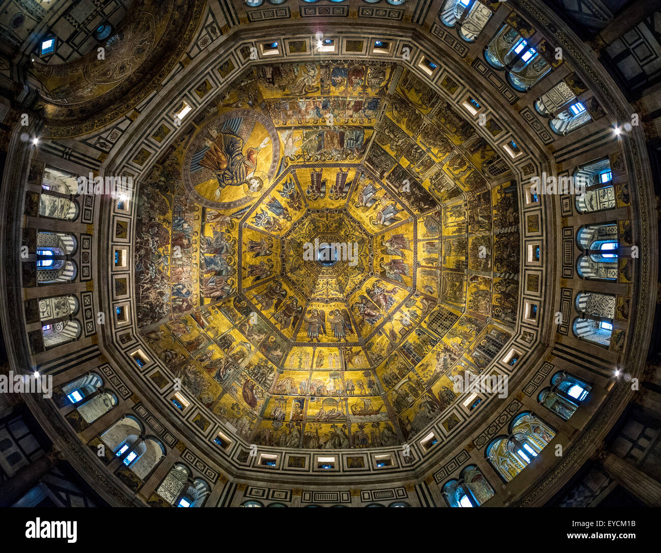 Mosaic Ceiling Of The Florence Duomo Baptistry Florence