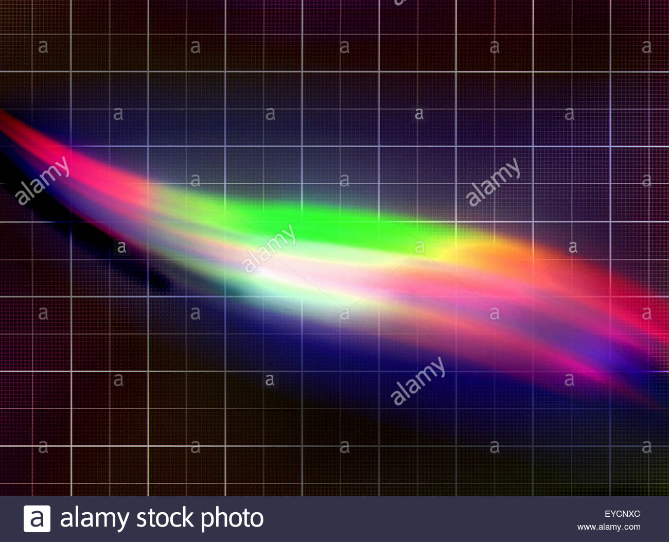 abstract pattern of light spectrum over graph paper grid stock photo graph paper pattern