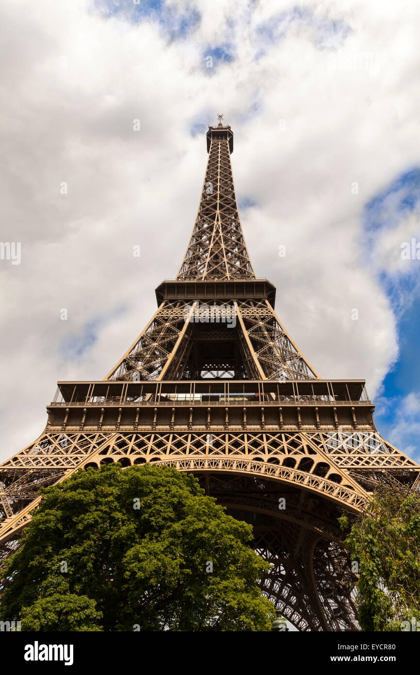Eiffel Tower, Paris, iconic landmark in France Stock Photo - Alamy
