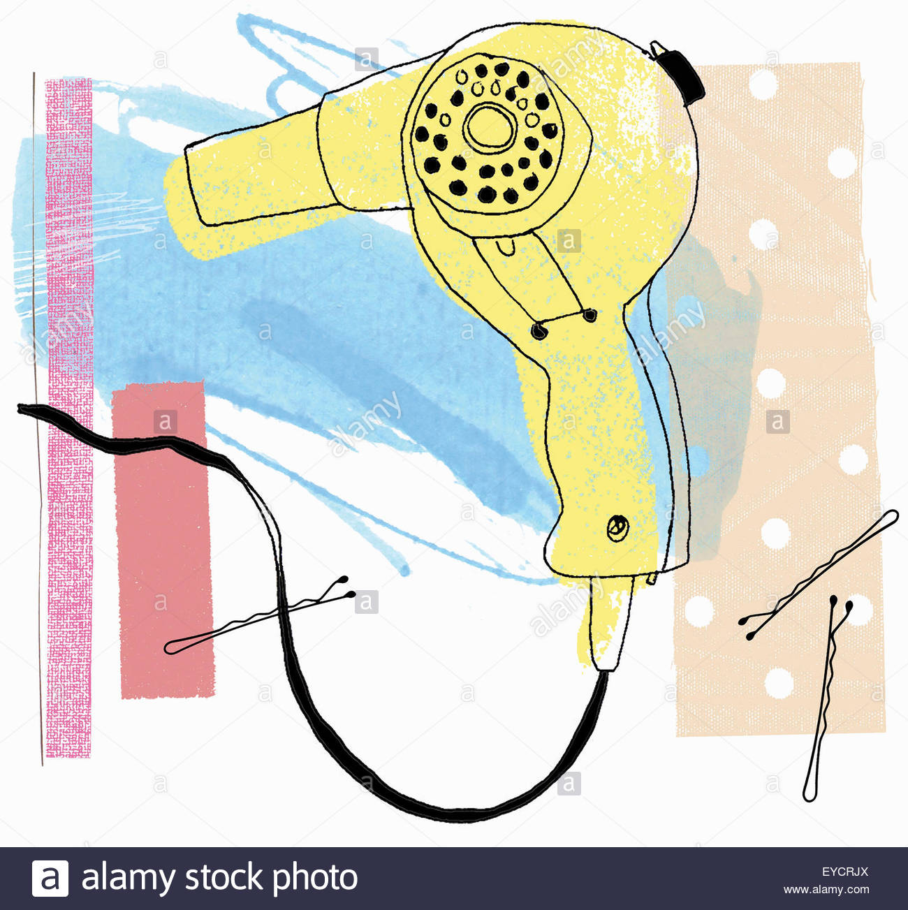 Old Fashioned Hair Dryer And Hair Pins Stock Photo 85719170 Alamy