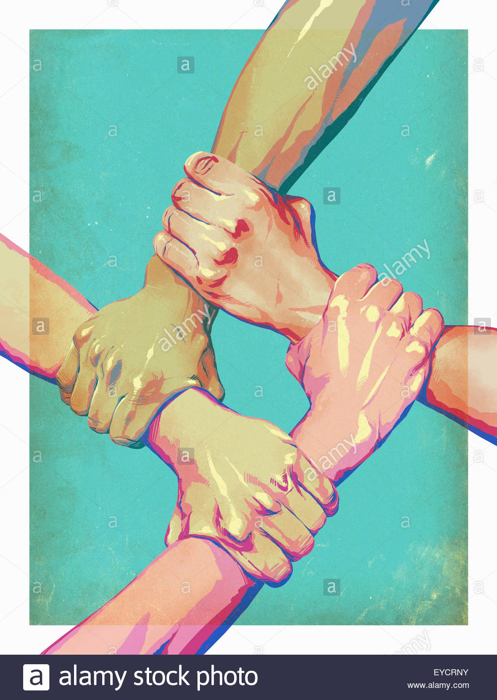 Interlocking Hands Stock Photos & Interlocking Hands Stock Images Alamy