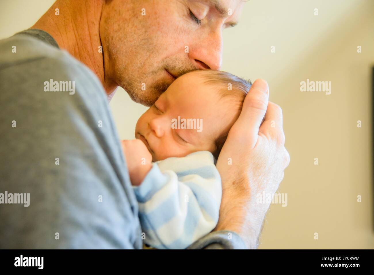 Father with baby son Stock Photo