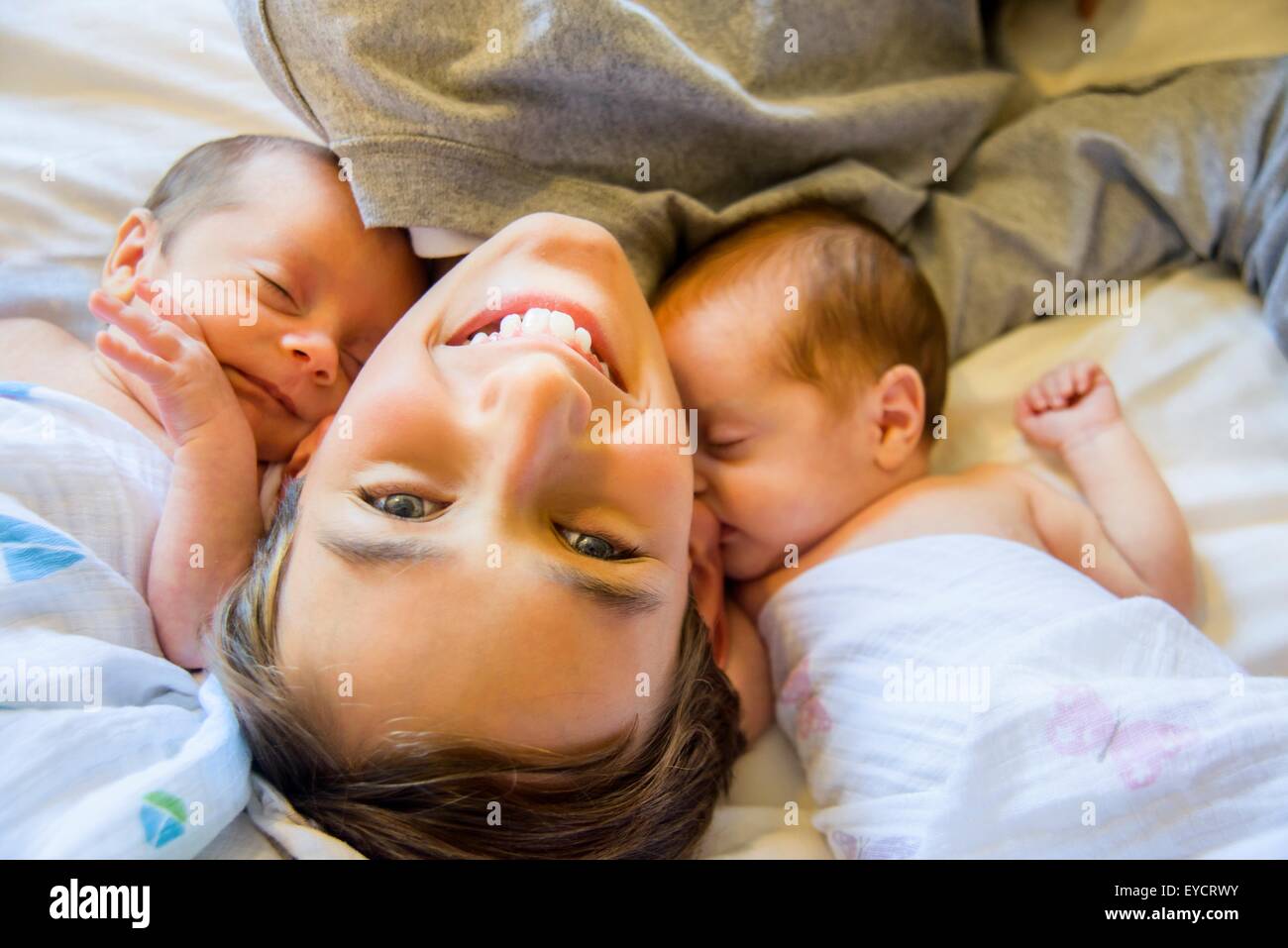 Twin Baby Boy And Girl High Resolution Stock Photography And Images Alamy
