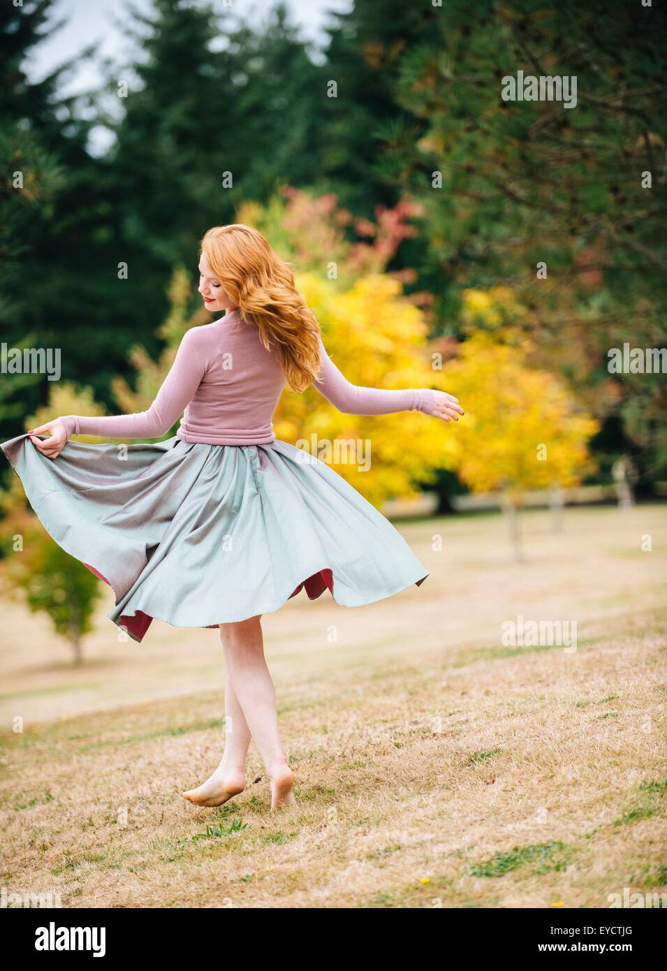 Lifting skirt hi-res stock photography and images - Alamy