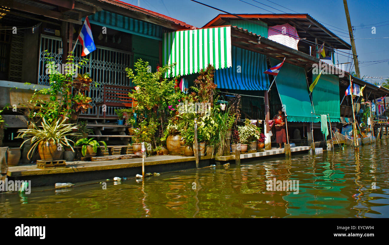 Tailândia,Bangkok,Thailand, Floating market, Stock Photo