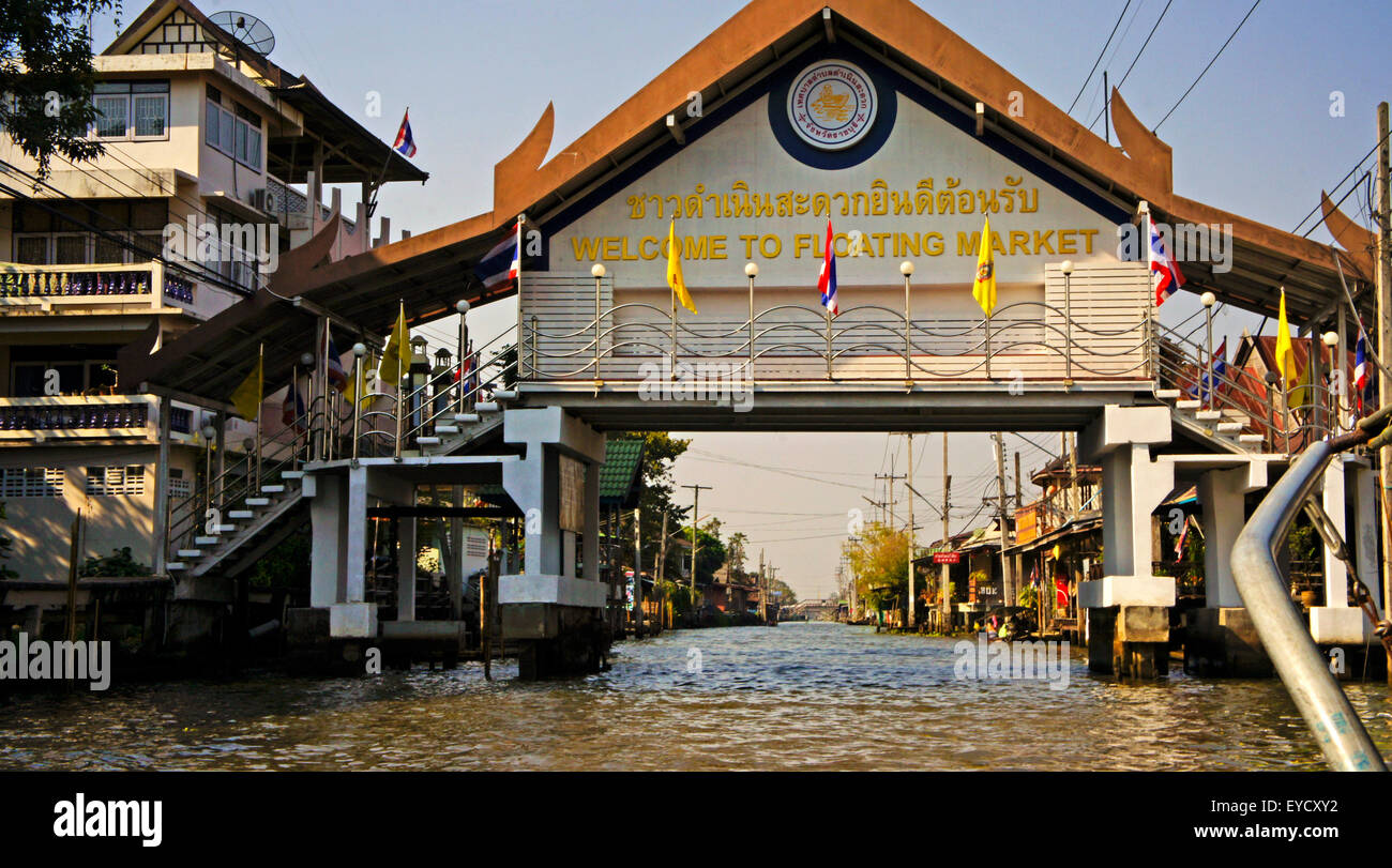 Tailândia,Bangkok,Thailand, Floating market, Stock Photo