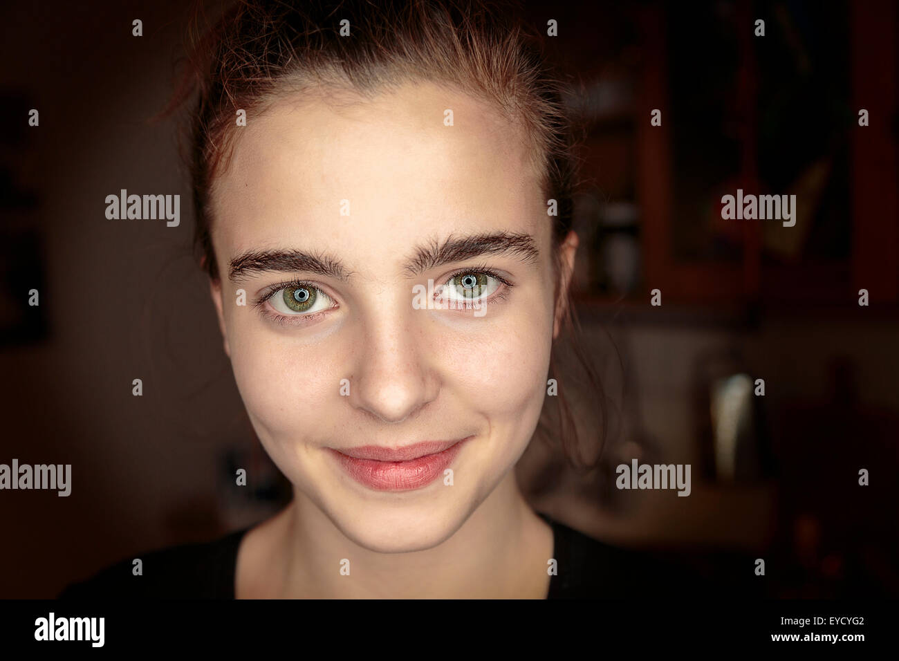 close up portrait of a beautiful young woman Stock Photo - Alamy