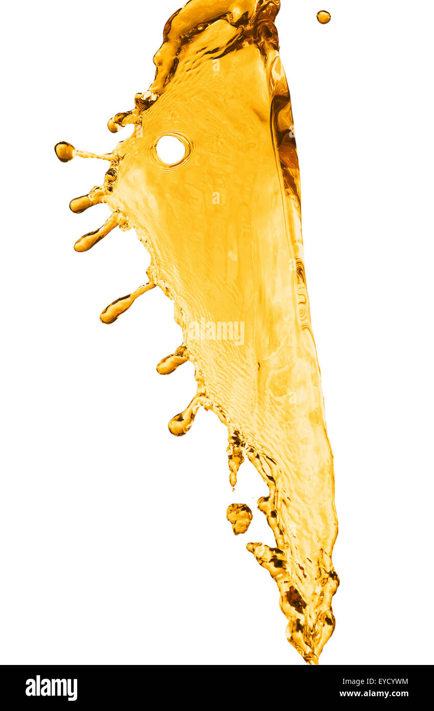 orange water splash isolated on the white background Stock Photo Alamy