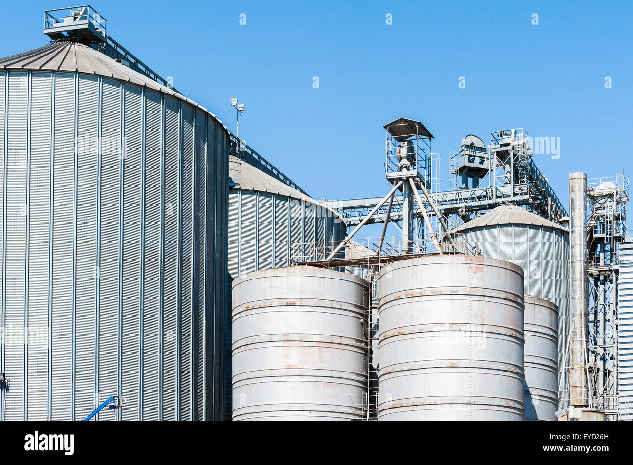 Plant for the drying and storage of cereals Stock Photo - Alamy