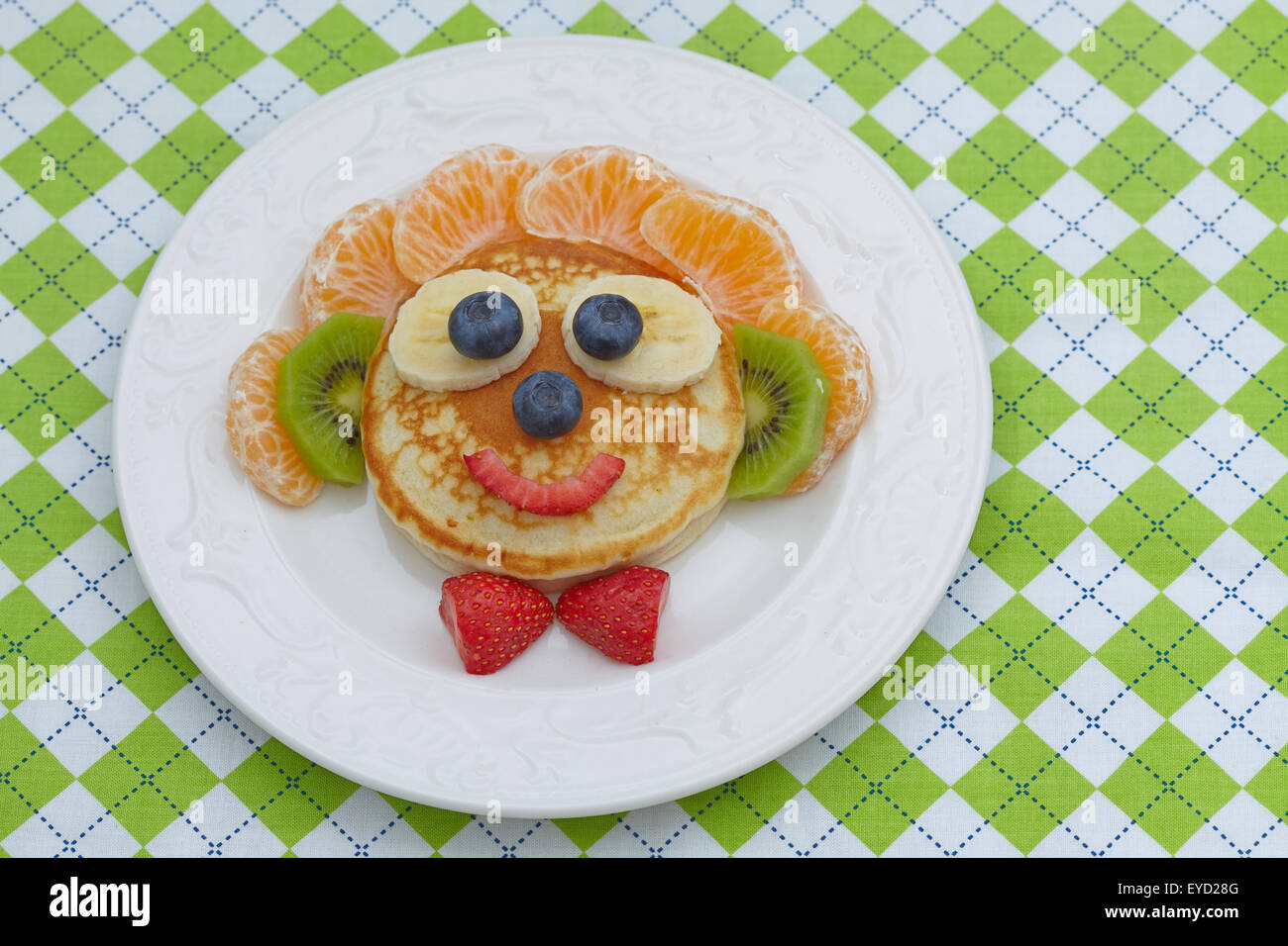 Funny sandwich for kids lunch Stock Photo