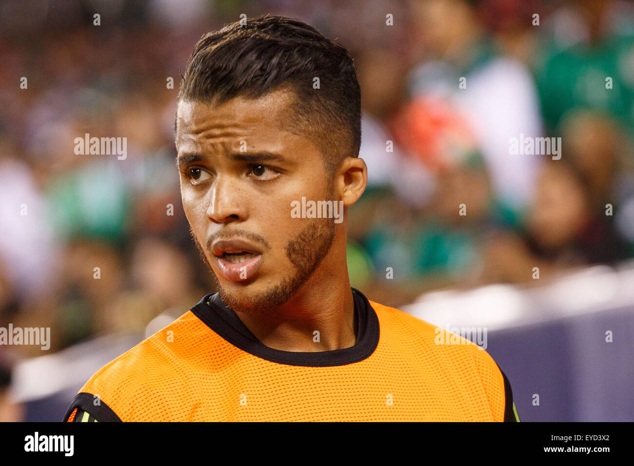July 26, 2015: Mexico forward Giovani Dos Santos (10) looks on during the CONCACAF Gold Cup 2015 Final match between Jamaica and Mexico at Lincoln Financial Field in Philadelphia, Pennsylvania. Mexico won 3-1. Christopher Szagola/CSM Stock Photo
