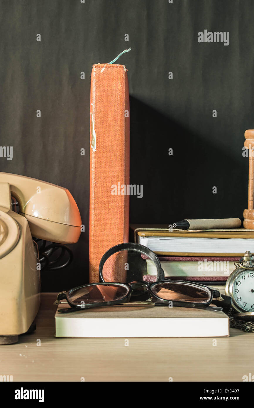 Still stationery on the desk Stock Photo Alamy