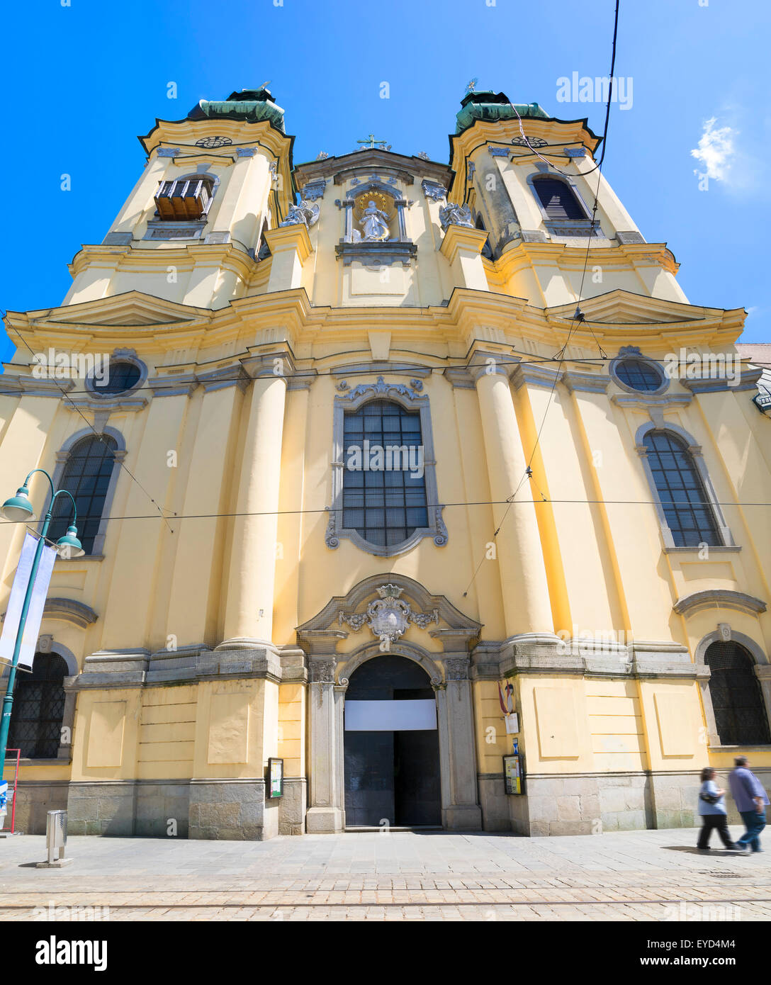 Image of Ursuline Church in Linz, Austria Stock Photo
