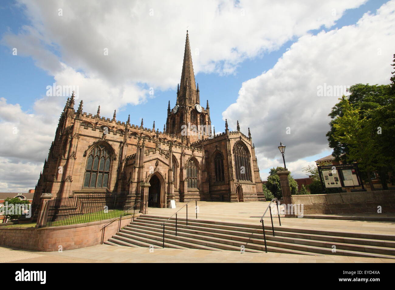 Rotherham Minster All Saints Church in Rotherham town centre, South